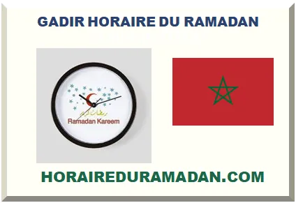 AGADIR HORAIRE DU RAMADAN
