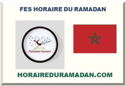FES HORAIRE DU RAMADAN