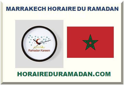 MARRAKECH HORAIRE DU RAMADAN