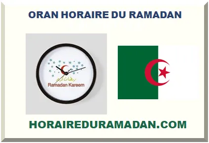 ORAN HORAIRE DU RAMADAN
