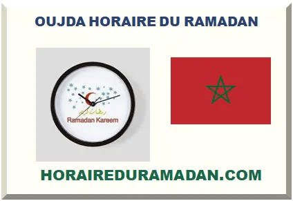 OUJDA HORAIRE DU RAMADAN