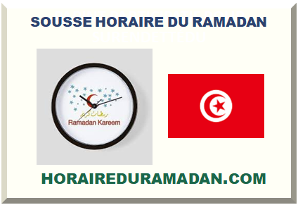 SOUSSE HORAIRE DU RAMADAN